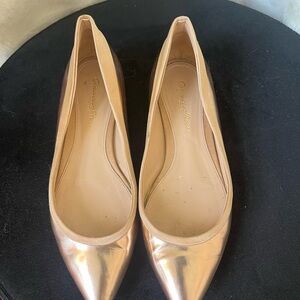 Gianvito Rossi Gold Flats Sleek Design Metallic Finish